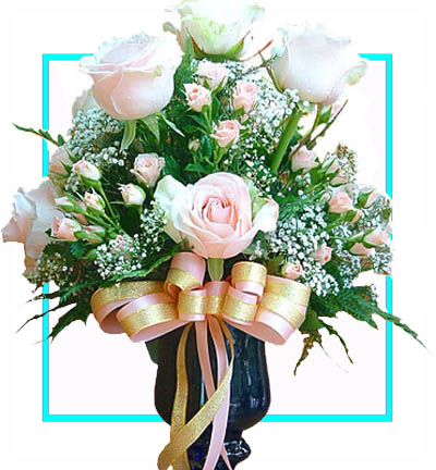 [PN-B-30-P-R-1] Peachy Delight - Peach Roses Bouquet